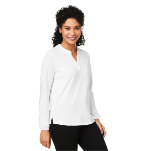 Devon & Jones Ladies' Raleigh Half-Placket Knit Top